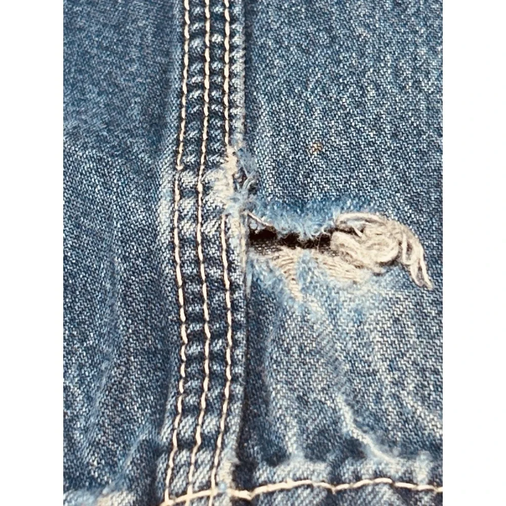 CARHARTT FR FLAME/FIRE RESISTANT BLUE JEANS MENS 44x32 SEE PICTURES WORK CARGO